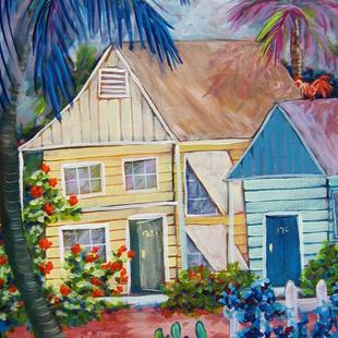 Art: Key West Bungalow by Artist Ke Robinson