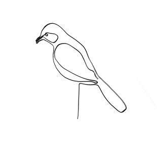 Art: Wire Bird by Leonard G. Collins by Artist Leonard G. Collins