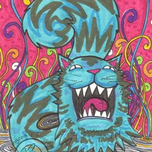 Art: Monster Yawn by Artist Emily J White