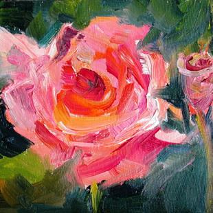 Art: Pink Rose No. 2 by Artist Delilah Smith