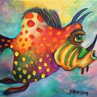 Art: 1647 Reef Fish  by Artist Ke Robinson
