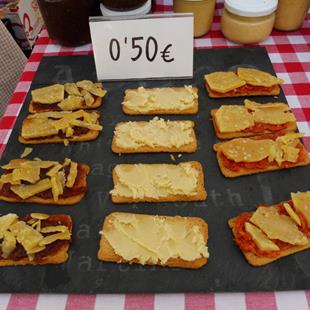 Art: Cheese Tapas by Artist Deanne Flouton