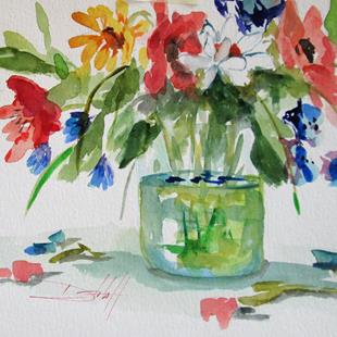 Art: Floral Still Life by Artist Delilah Smith