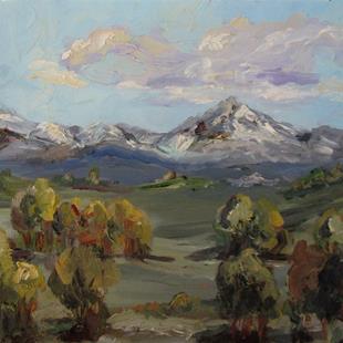 Art: Landscape No. 8 Mountains by Artist Delilah Smith
