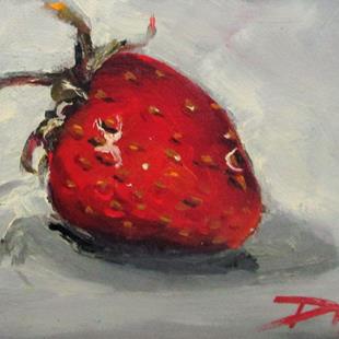 Art: Red Strawberry by Artist Delilah Smith