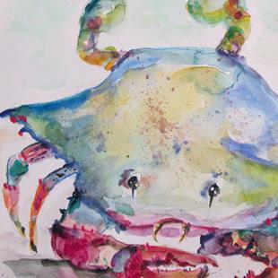 Art: Blue Crab by Artist Delilah Smith