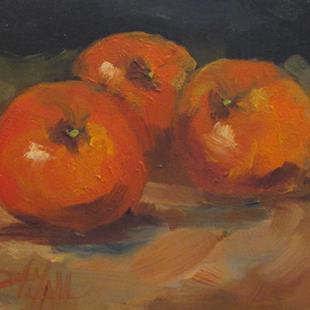 Art: Orange Still Life by Artist Delilah Smith