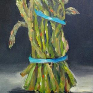 Art: Bunch of Asparagus by Artist Delilah Smith