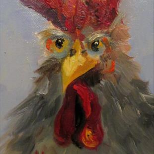 Art: Rooster No. 27 by Artist Delilah Smith