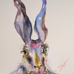 Art: Long Eared Bunny by Artist Delilah Smith