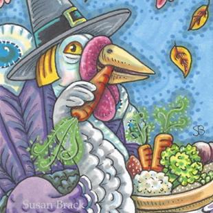 Art: EAT YOUR VEGGIES Turkey by Artist Susan Brack