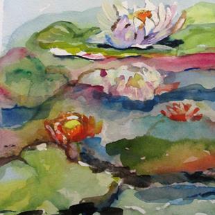 Art: Waterlilies by Artist Delilah Smith
