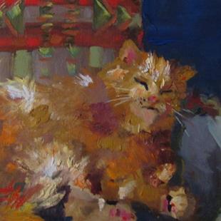Art: Sleep Kitty-sold by Artist Delilah Smith