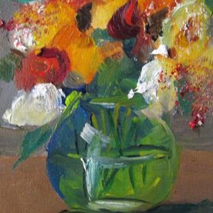 Art: Vase of Flowers by Artist Delilah Smith