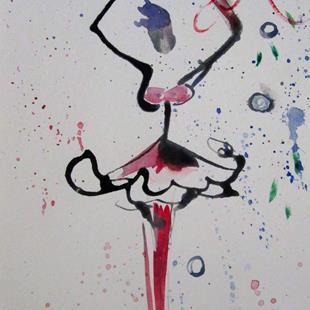 Art: Christmas Ballerina sold by Artist Delilah Smith