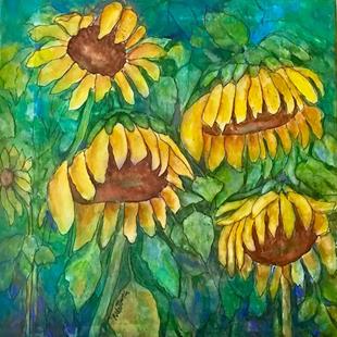 Art: Sunflowers by Artist Ulrike 'Ricky' Martin