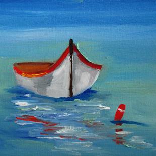 Art: Row Boat No.5 by Artist Delilah Smith