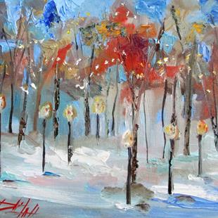 Art: Winter Lights-sold by Artist Delilah Smith
