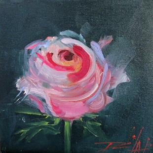 Art: A Rose by Artist Delilah Smith