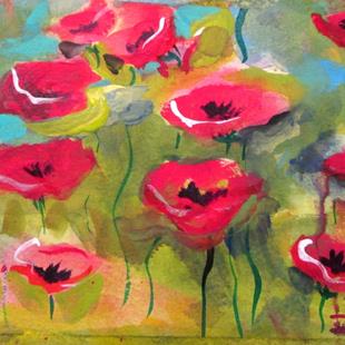 Art: Poppy Passion by Artist Delilah Smith
