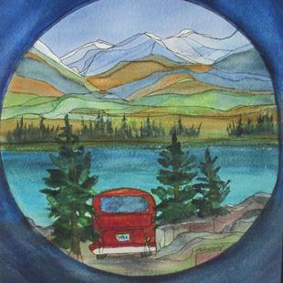 Art: Camped for the Night (sold) by Artist Kathy Crawshay