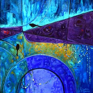 Art: Our Private Garden ~ Birds on a Wire Series - Sold by Artist Dana Marie