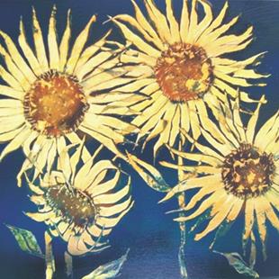 Art: Sunflower Yard ART by Artist Leonard G. Collins