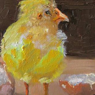 Art: Just Hatched Chick by Artist Delilah Smith