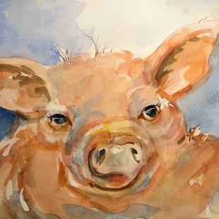 Art: Little Pig No. 2 by Artist Delilah Smith