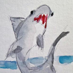 Art: Shark by Artist Delilah Smith