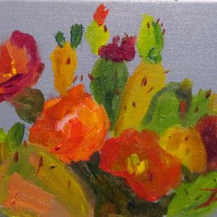 Art: Cactus Flower by Artist Delilah Smith