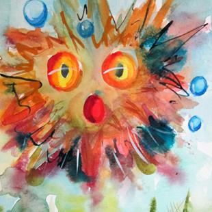 Art: Blow Fish No. 3 by Artist Delilah Smith