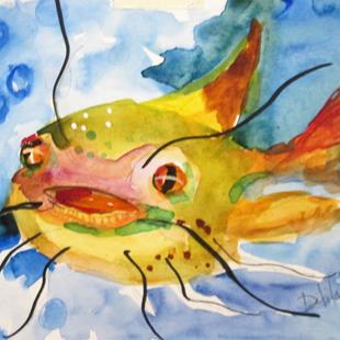 Art: Catfish by Artist Delilah Smith