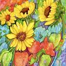 Art: Sunflower Medley - sold by Artist Ulrike 'Ricky' Martin