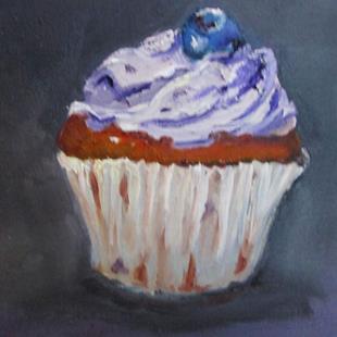Art: Blueberry Cupcake by Artist Delilah Smith