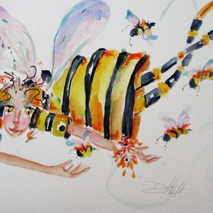 Art: Bumble Bee Fairy No. 2 by Artist Delilah Smith