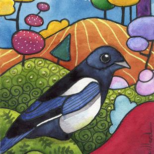 Art: Magpie by Artist Sandra Willard