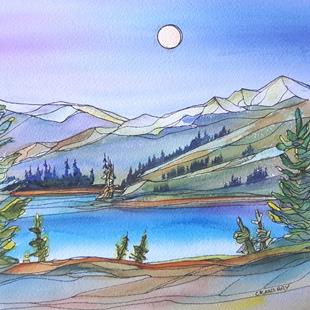 Art: Wild in the Mountains (sold) by Artist Kathy Crawshay