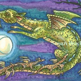 Art: NEXT GENERATION Flying Dragons by Artist Susan Brack