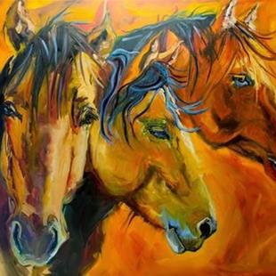 Art: Brothers Original Oil Painting by Artist Diane M Whitehead