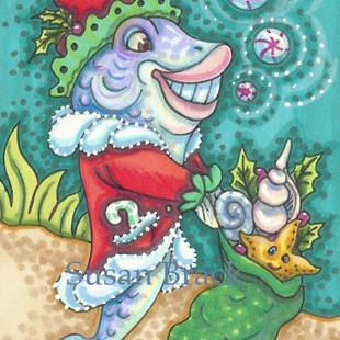 Art: FISH TALES OF CHRISTMAS by Artist Susan Brack