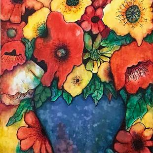 Art: Poppy Bouquet by Artist Ulrike 'Ricky' Martin