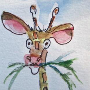 Art: Giraffe No. 2 by Artist Delilah Smith