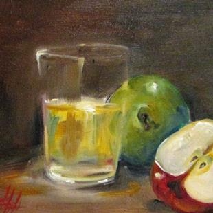 Art: Apples and Glass by Artist Delilah Smith