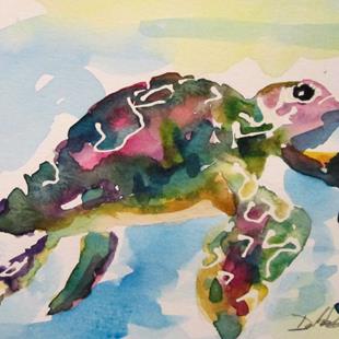 Art: Sea Turtle by Artist Delilah Smith