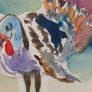 Art: Thanksgiving Turkey by Artist Delilah Smith