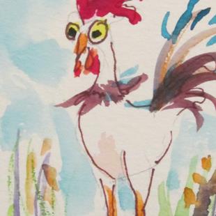 Art: Rooster No. 35 by Artist Delilah Smith