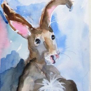 Art: Brown Rabbit No. 3-sold by Artist Delilah Smith