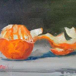 Art: Orange with Peel by Artist Delilah Smith