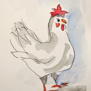 Art: Chicken by Artist Delilah Smith